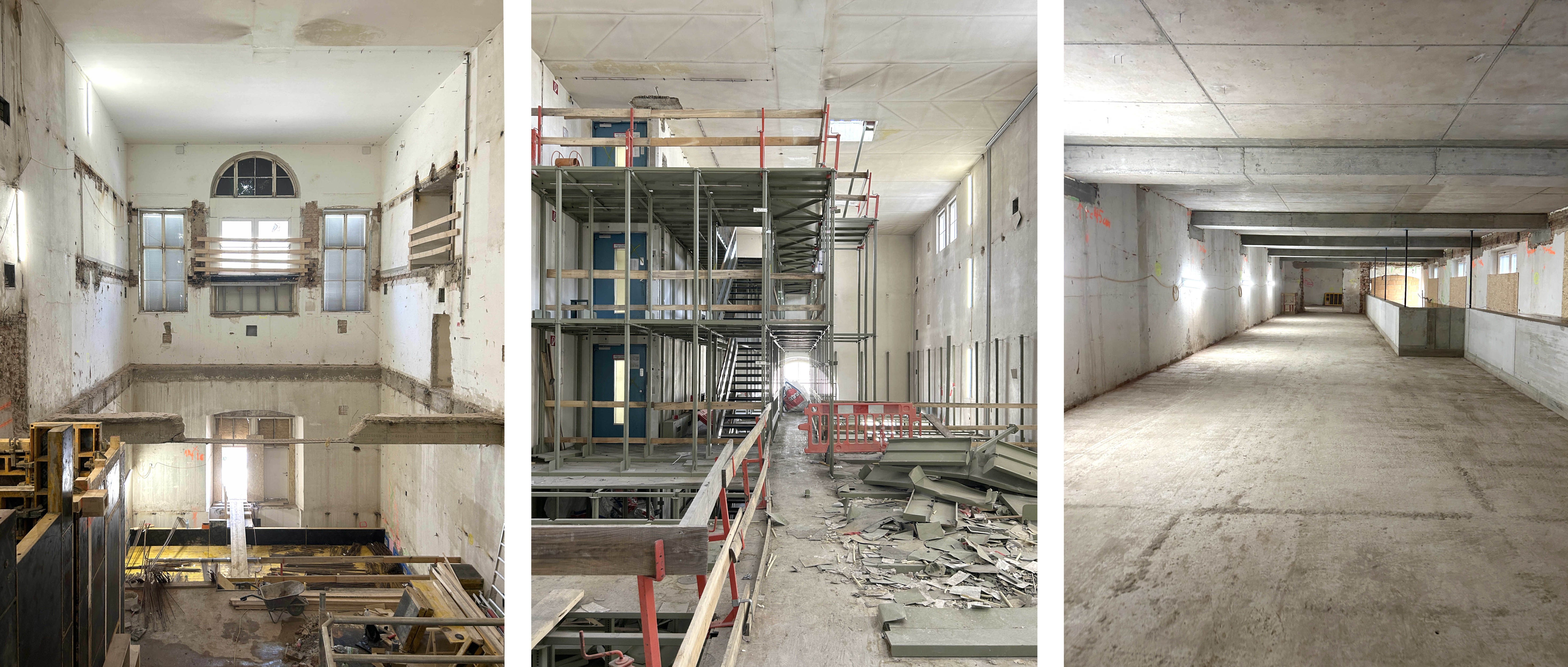 Baustelle im Blick – Sanierung Büchertürme Uni Wien